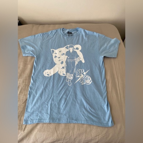 GINTAMA LOOT ANIME Blue Graphic T Shirt in Medium - Picture 4 of 6